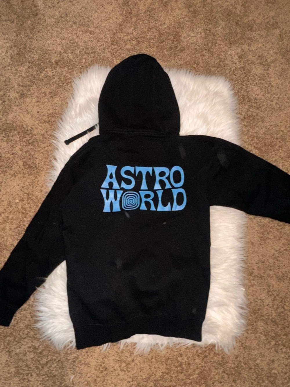 Astroworld Black Graphic Hoodie Sweater - Women's